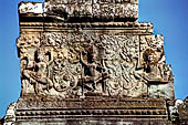 Angkor Thom - Bayon temple,  friezes of the second enclosure 